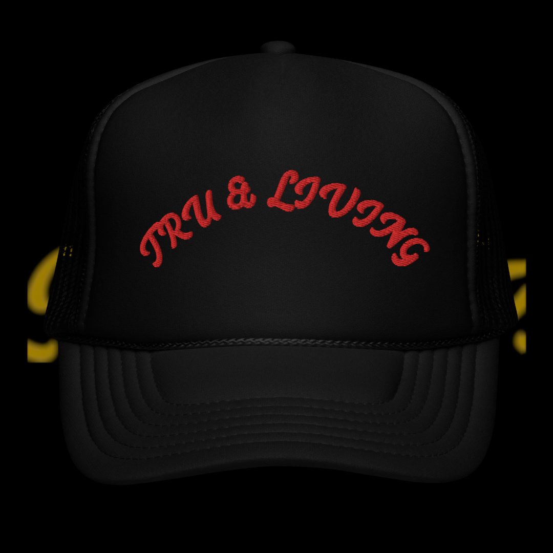 TRU & LIVING "Righteous Red" trucker hat